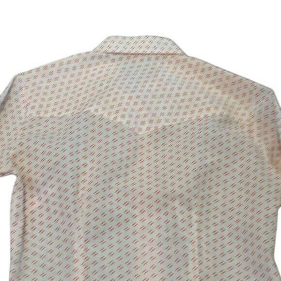 Champion Westerns Womens Long-Sleeve Button-Up Shirt Size 12 White With Red Dot - Picture 7 of 9